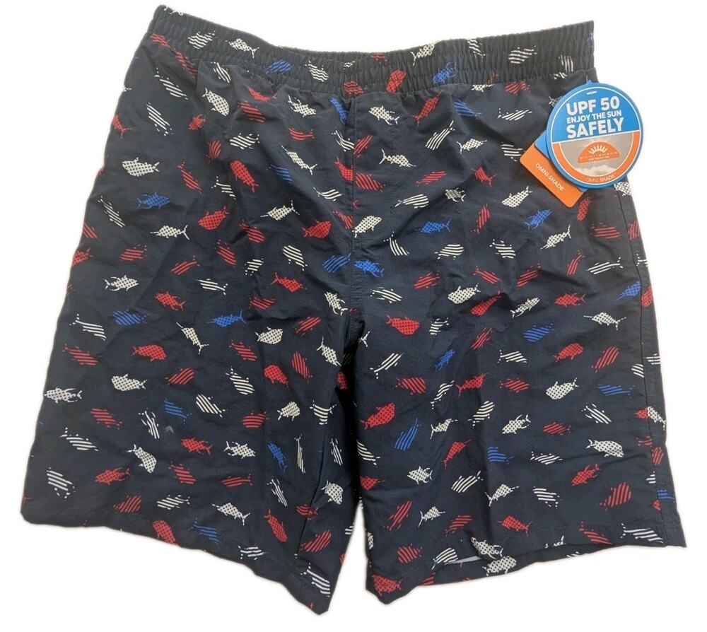 Columbia PFG Boys Youth Large 14/16 Super Backcast Swim Trunks Shorts UPF 50 NWT